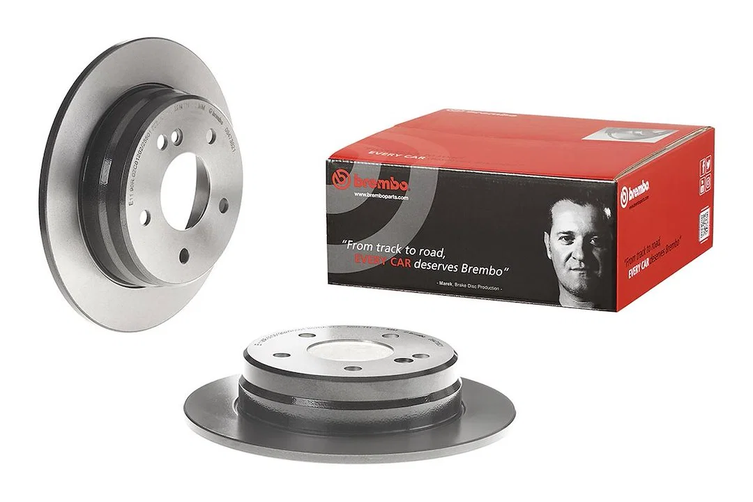 08473821C02 – BREMBO Brake Rotor, Solid One Piece Design Wheel Bolt Pattern 5 x 112 Millimeter 258 Millimeter Diamete...